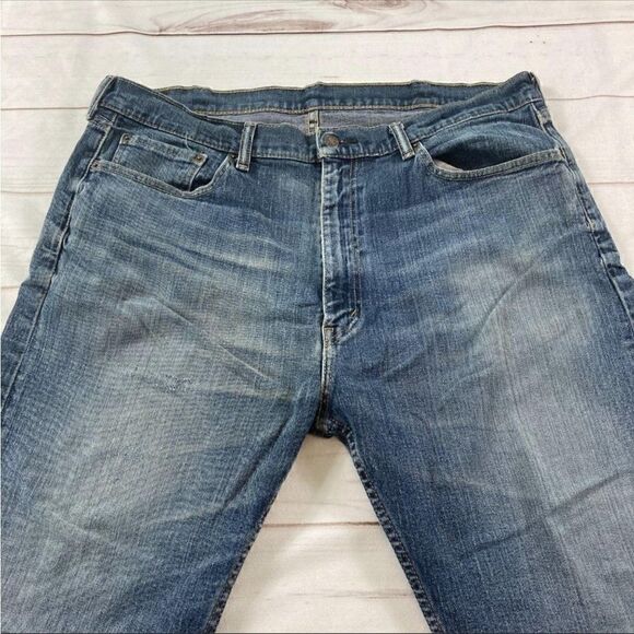 Levi Strauss & Co. Mens Blue 505 Straight Leg Denim Jeans Size W40xL30 - Picture 2 of 15